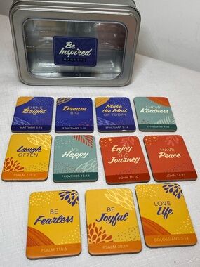 Be Inspired Magnets - Colorful Inspirational Bible Verse Magnet Set